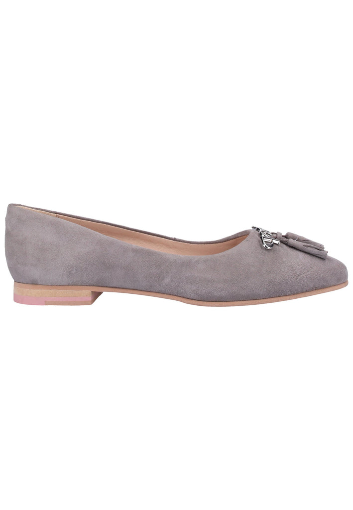 JOOP! Ballerinas Veloursleder Hellgrau - surf4shoes