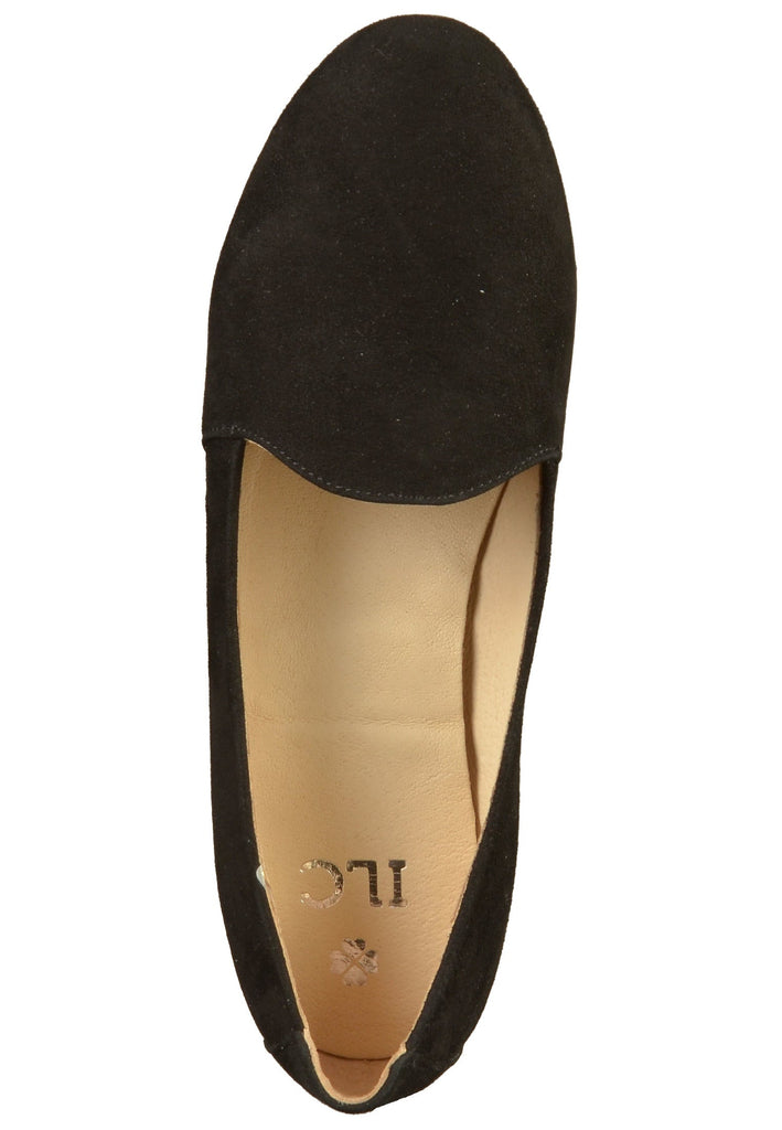 ILC Slipper Veloursleder Schwarz - surf4shoes