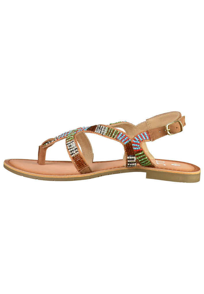 ILC Sandalen Leder/Textil Camel - surf4shoes