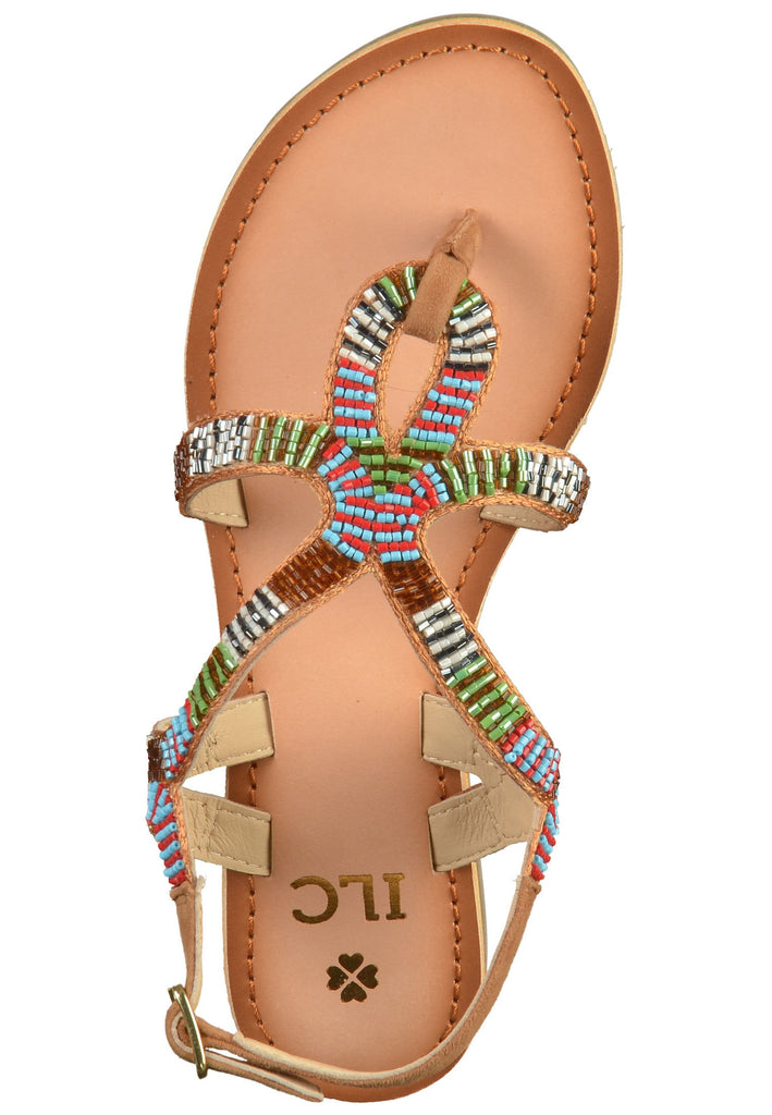 ILC Sandalen Leder/Textil Camel - surf4shoes