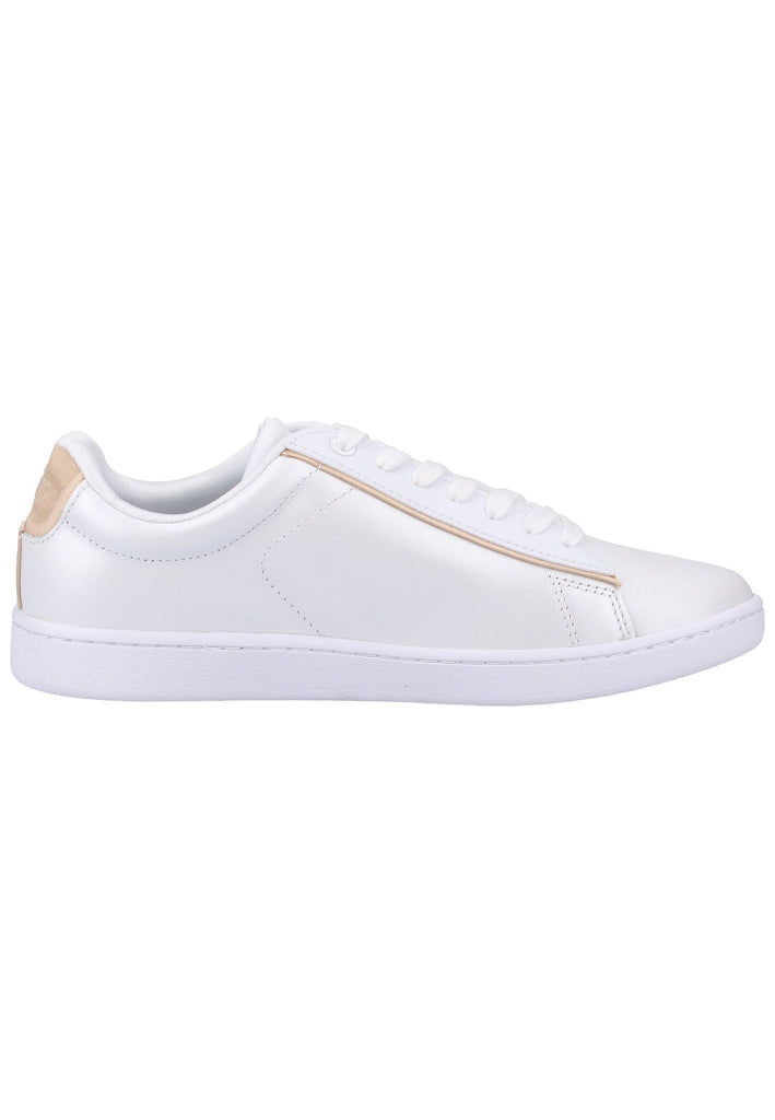 Lacoste Sneaker Leder Weiß/Gold - surf4shoes