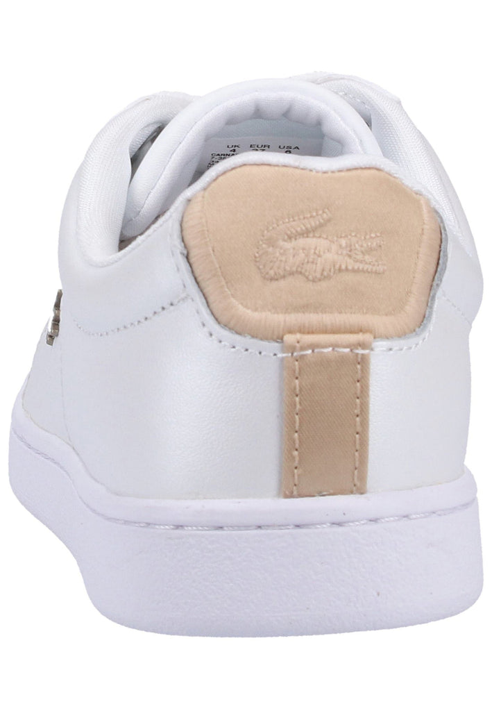 Lacoste Sneaker Leder Weiß/Gold - surf4shoes