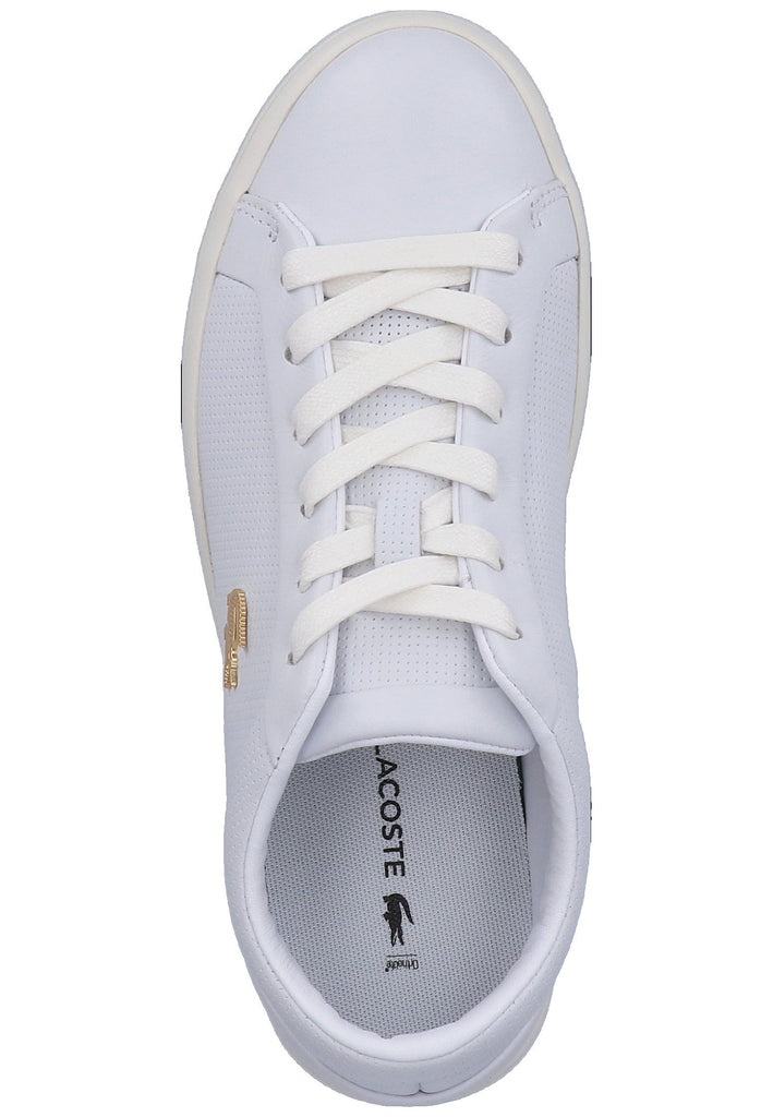 Lacoste Sneaker Nappaleder Weiß - surf4shoes