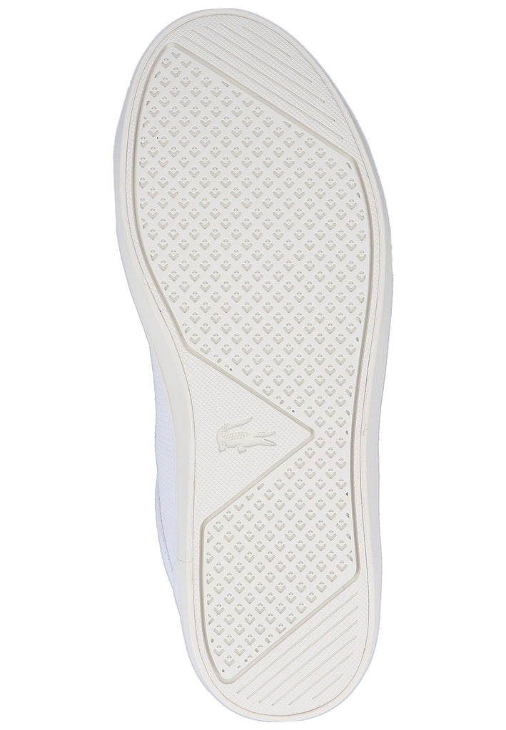 Lacoste Sneaker Nappaleder Weiß - surf4shoes