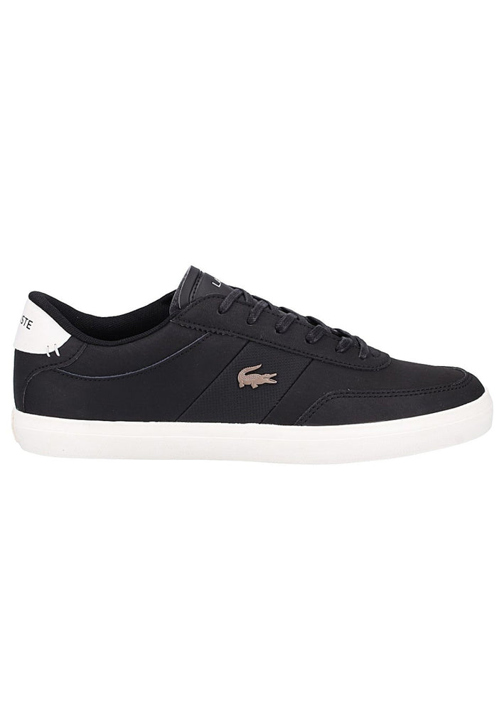 Lacoste Sneaker Leder/Textil Schwarz/Weiß - surf4shoes