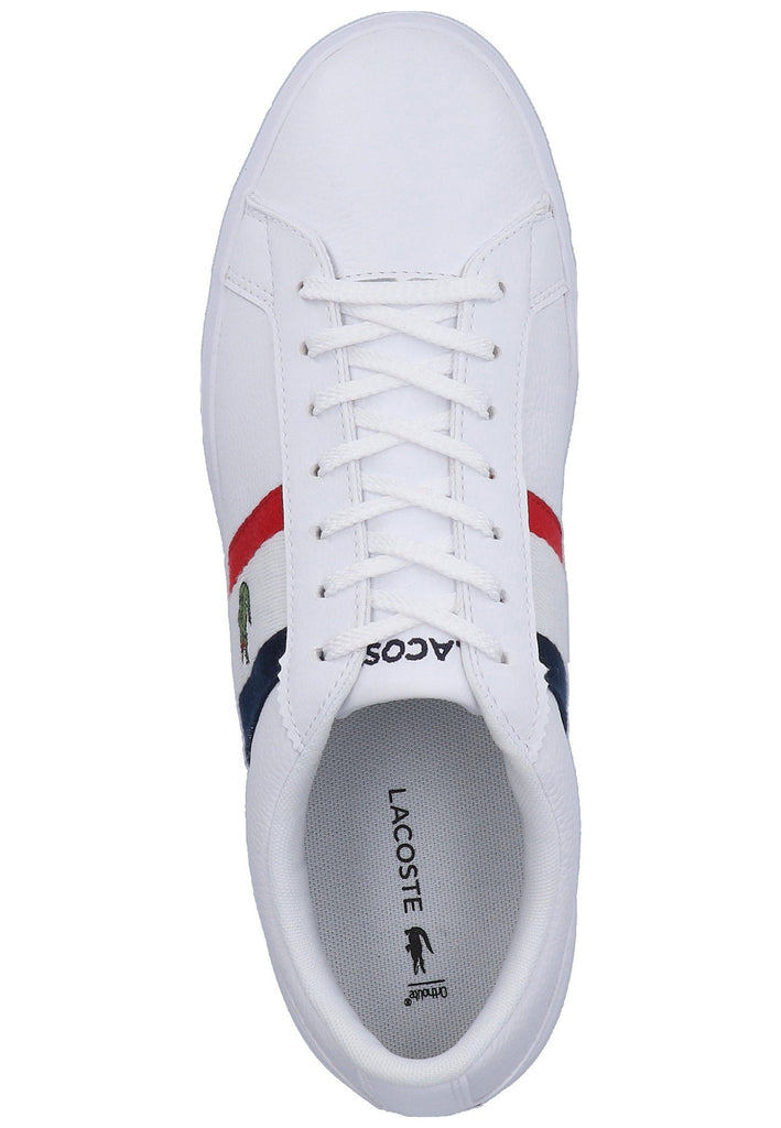 Lacoste Sneaker Leder/Textil Weiß/Rot - surf4shoes