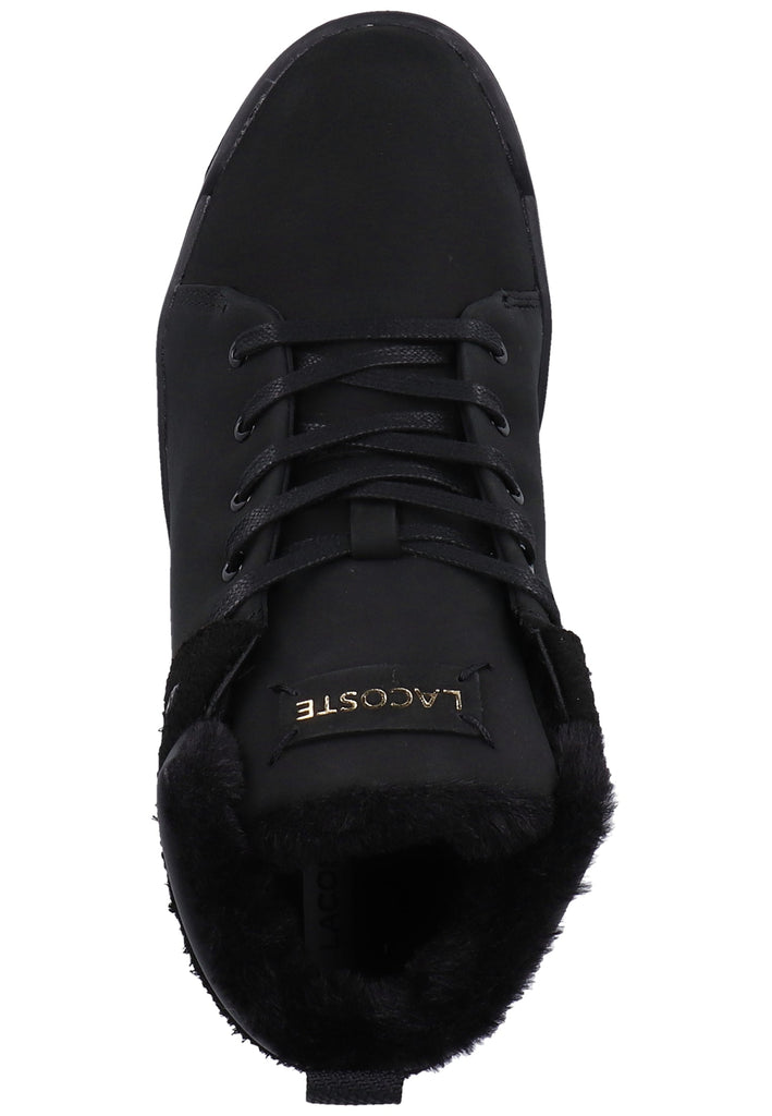 Lacoste Sneaker Nubukleder Schwarz Warmfutter - surf4shoes