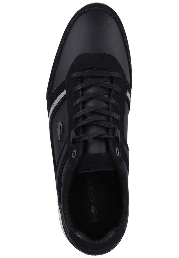 Lacoste Sneaker Veloursleder Schwarz - surf4shoes