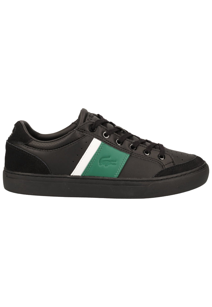 Lacoste Sneaker Leder Schwarz/Grün - surf4shoes