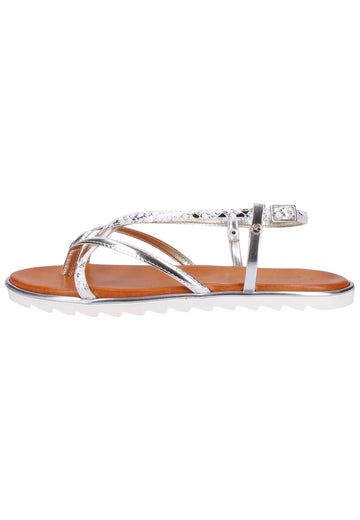 Scapa Sandalen Lederimitat Silber - surf4shoes
