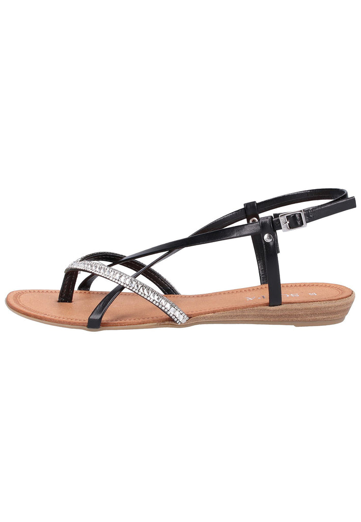 Scapa Sandalen Lederimitat Schwarz - surf4shoes