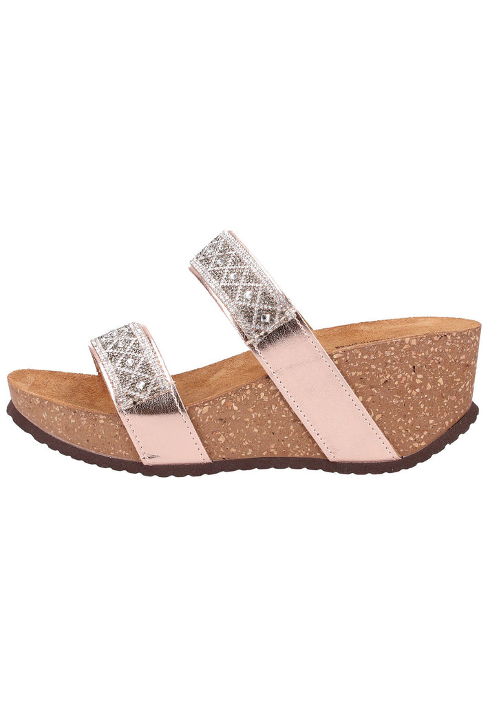 Scapa Pantoletten Lederimitat Weiß - surf4shoes