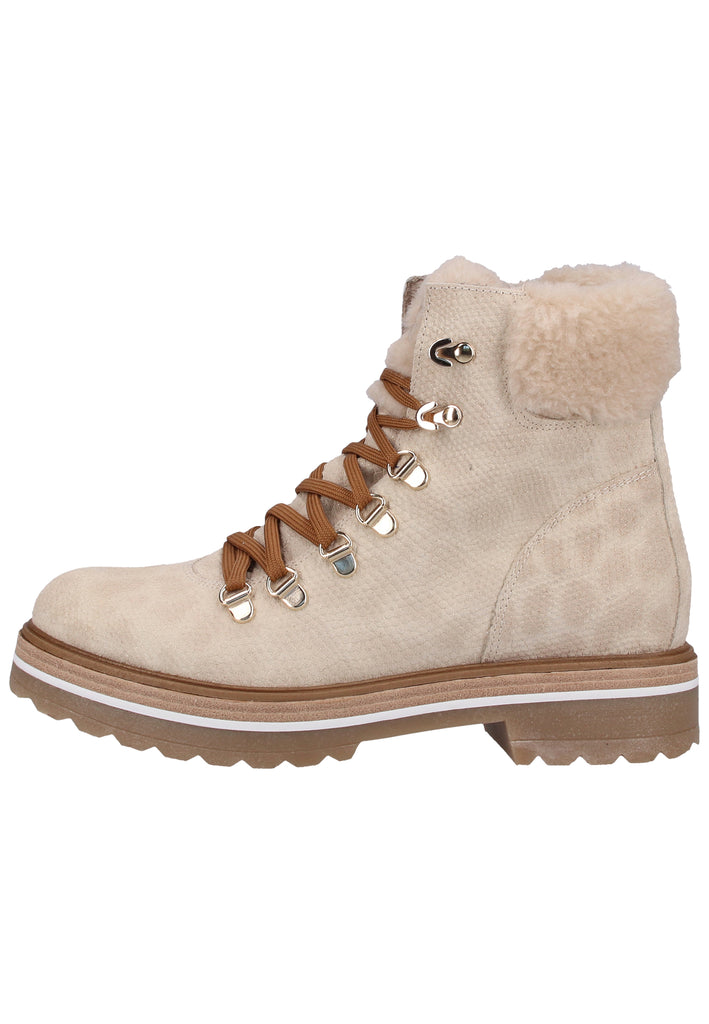 Scapa Stiefelette Leder/Textil Beige - surf4shoes
