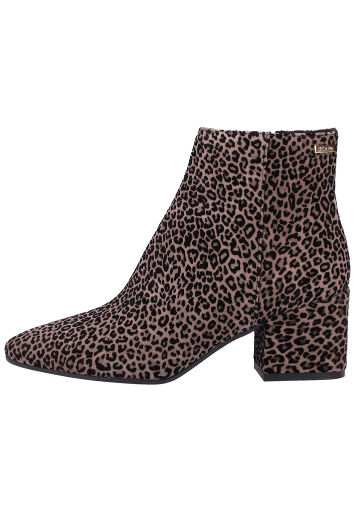 Scapa Stiefelette Veloursleder Taupe - surf4shoes