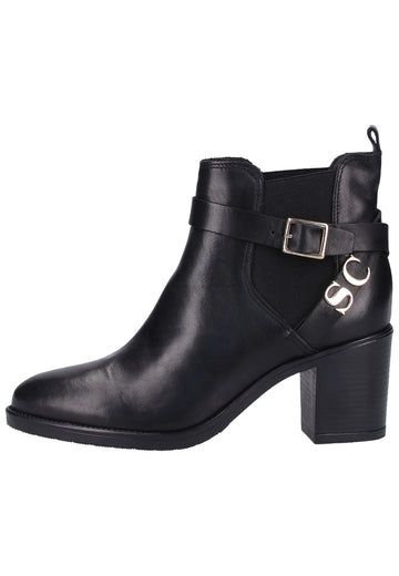 Scapa Stiefelette Leder Schwarz - surf4shoes
