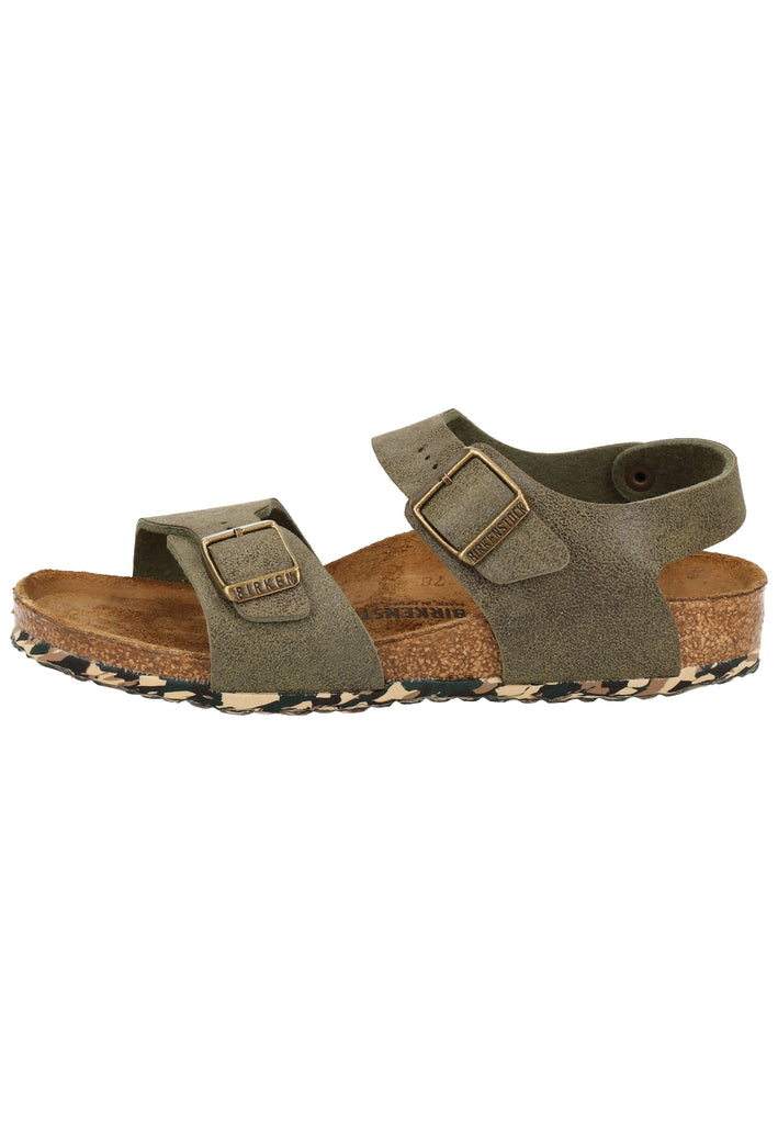 Birkenstock Sandalen Textil Sandwashed Green - surf4shoes