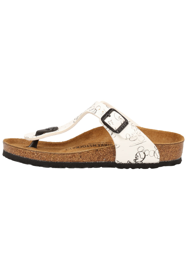 Birkenstock Sandalen Birko-Flor Schwarz/Weiß - surf4shoes