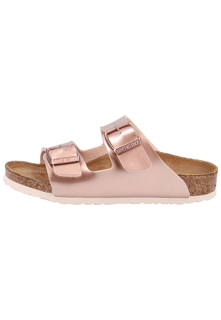 Birkenstock Pantoletten Birko-Flor Electric Metallic Copper - surf4shoes