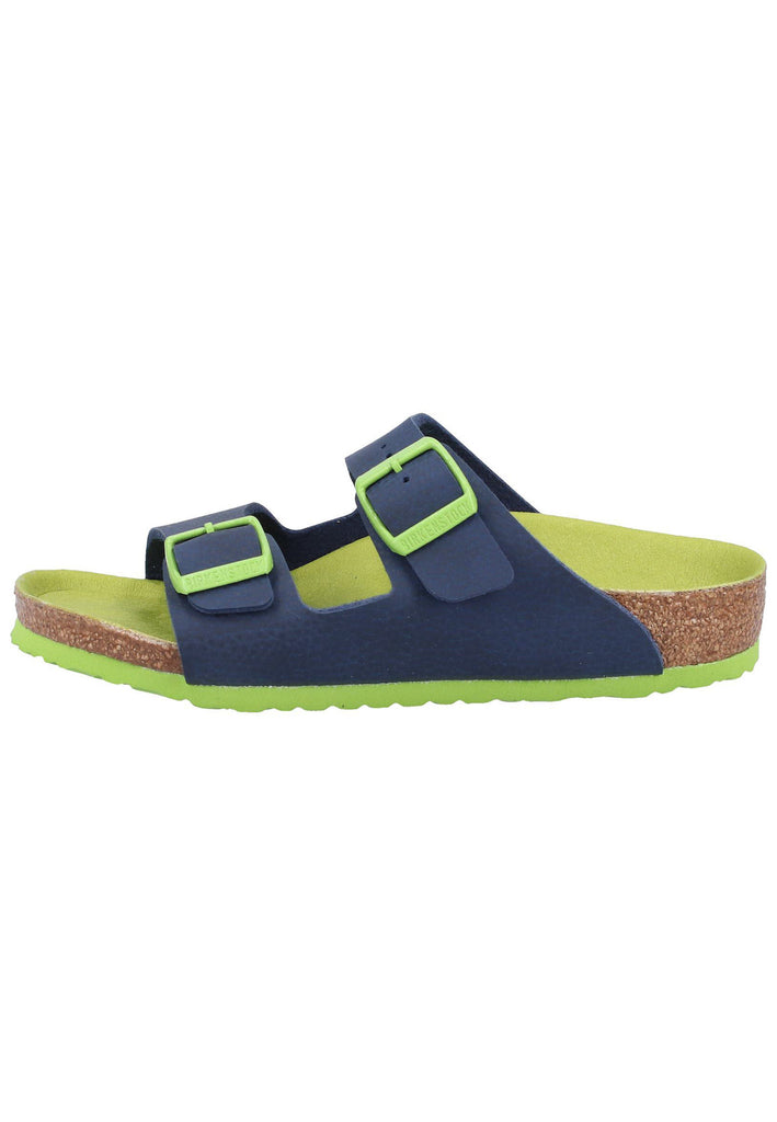 Birkenstock Pantoletten Birko-Flor Desert Soil Blue - surf4shoes