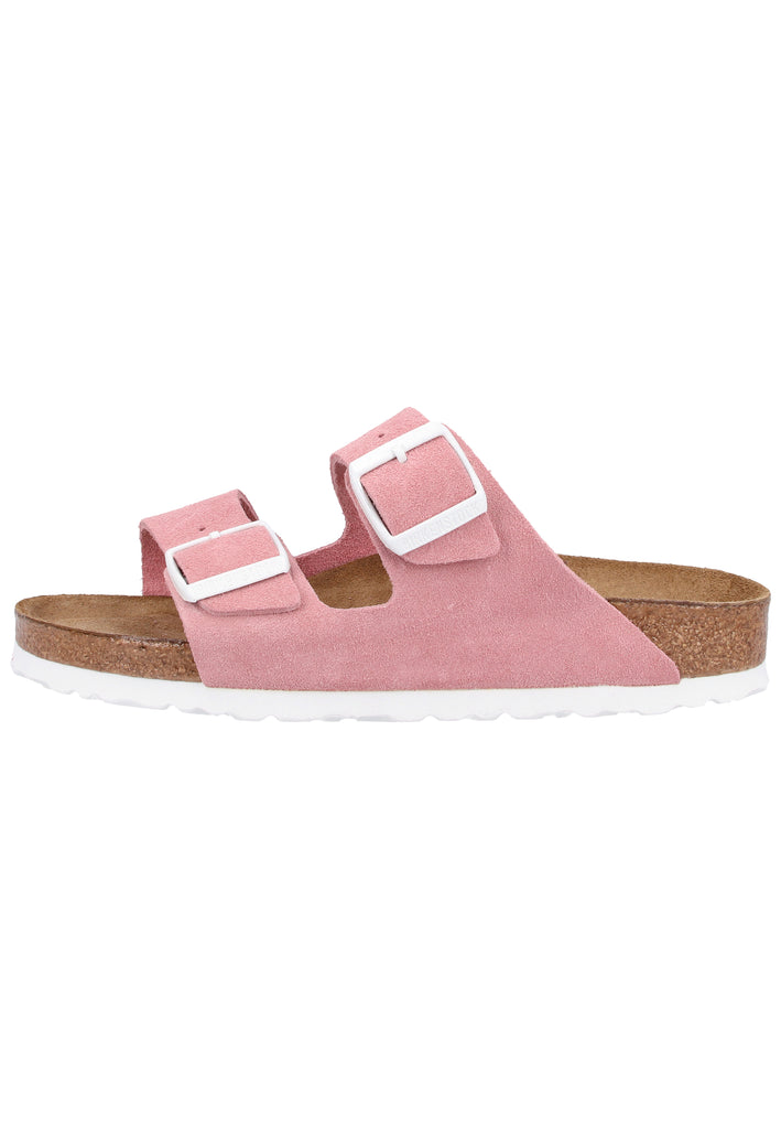 Birkenstock Pantoletten Veloursleder Rose - surf4shoes