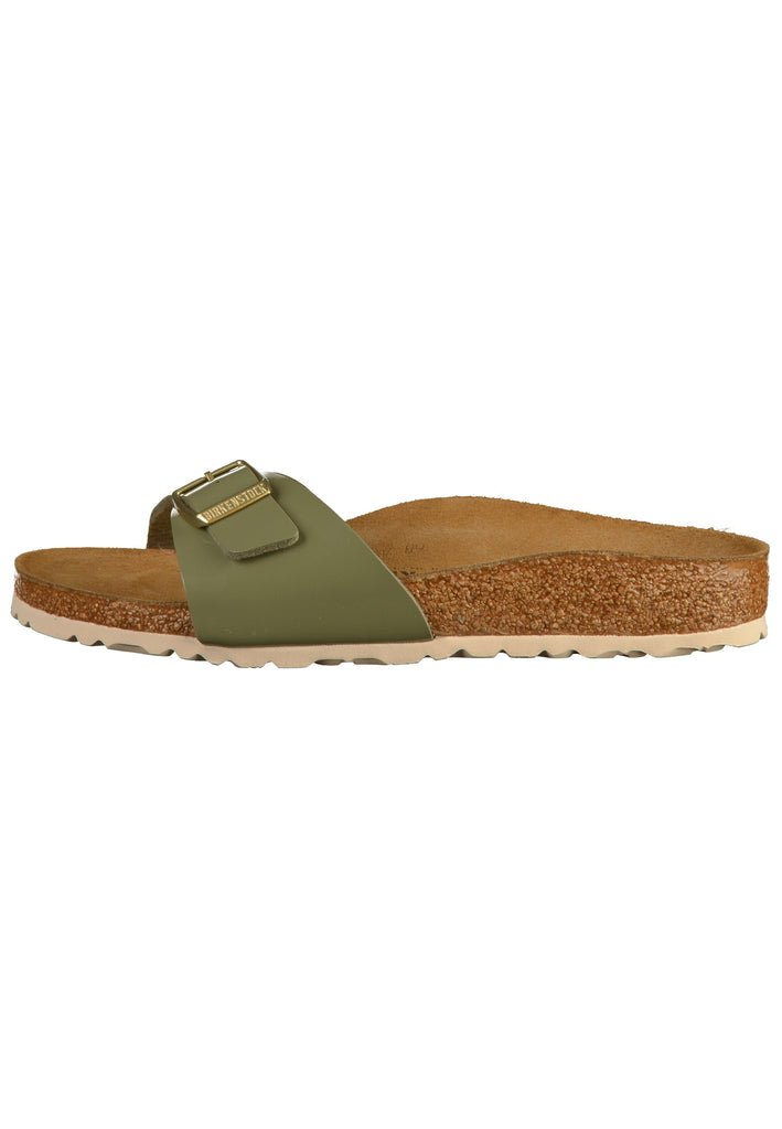 Birkenstock Pantoletten Birko-Flor Khaki - surf4shoes