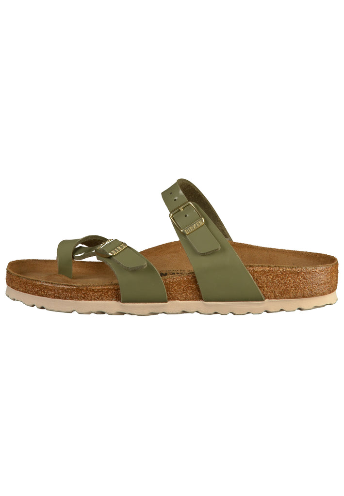 Birkenstock Zehensteg Birko-Flor Khaki - surf4shoes