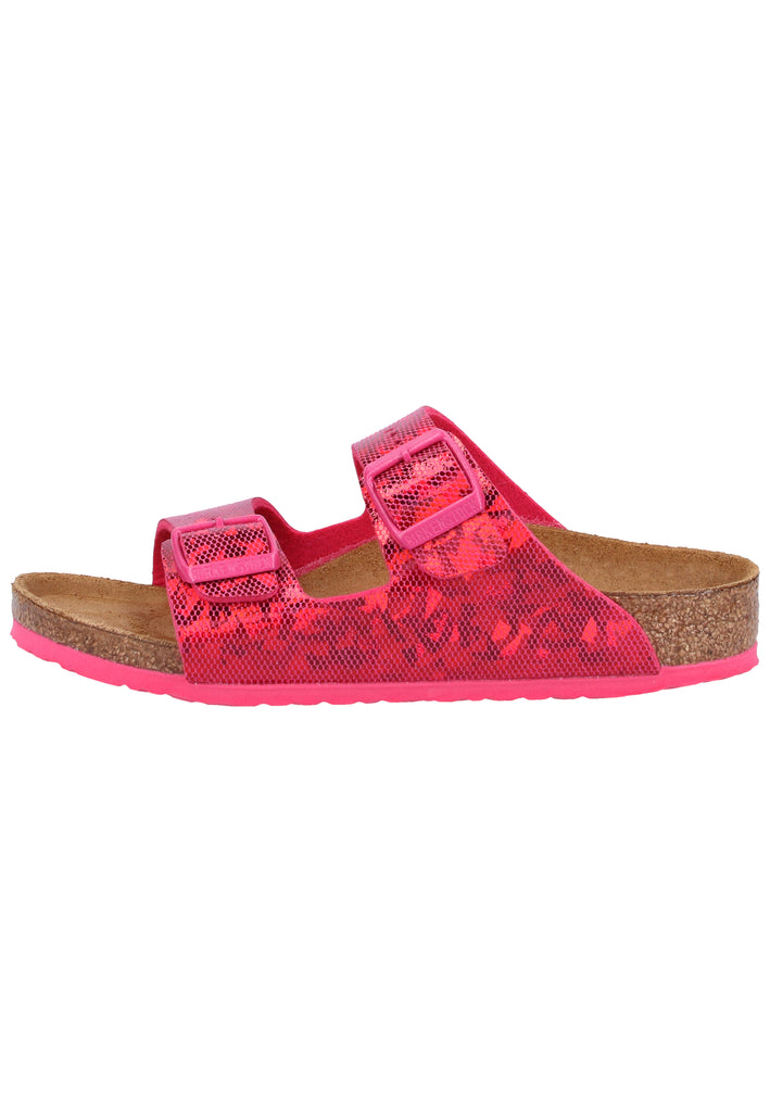 Birkenstock Pantoletten Lederimitat Pink - surf4shoes