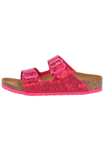 Birkenstock Pantoletten Lederimitat Pink - surf4shoes