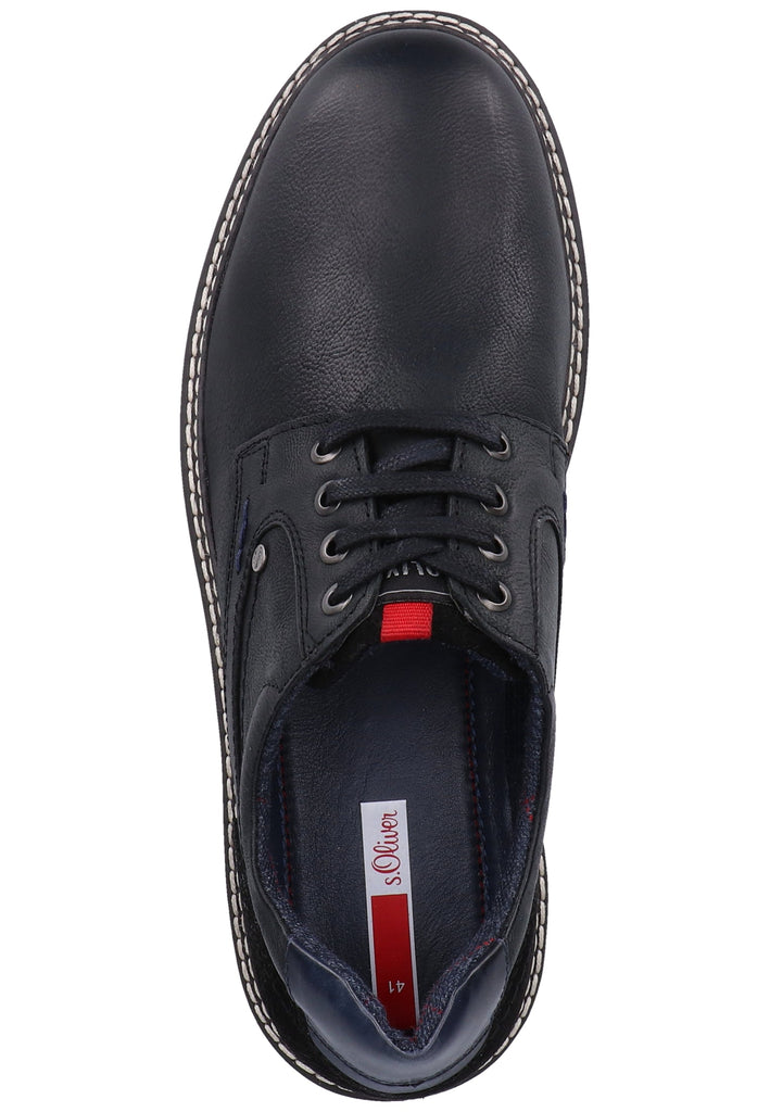 s.Oliver Halbschuhe Leder Schwarz - surf4shoes