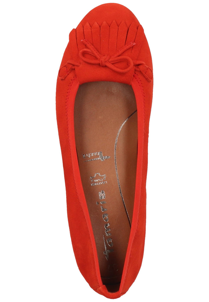 Tamaris Ballerinas Veloursleder Rot - surf4shoes