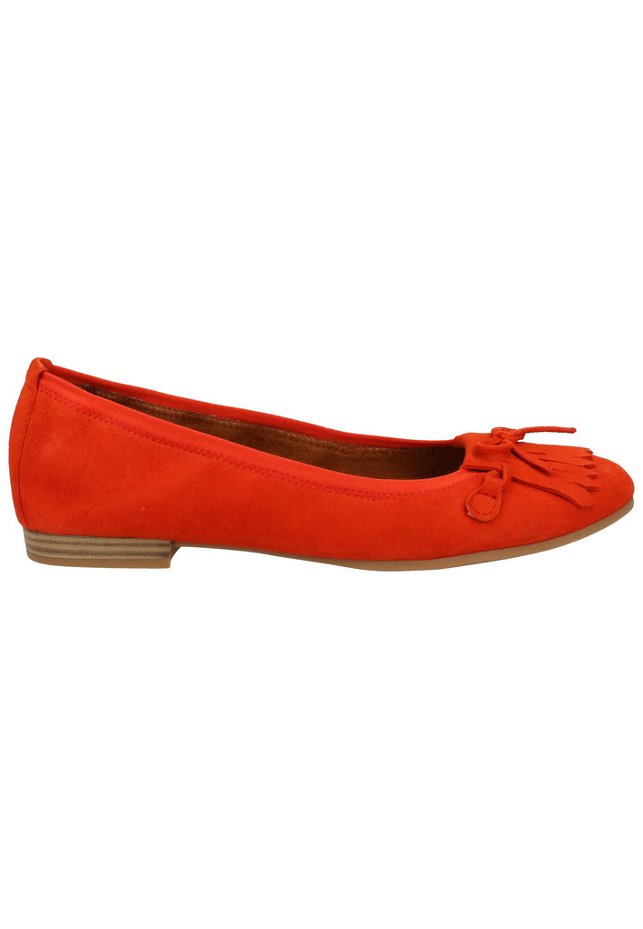 Tamaris Ballerinas Veloursleder Rot - surf4shoes
