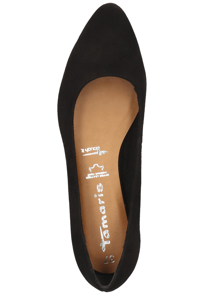 Tamaris Ballerinas Veloursleder Schwarz - surf4shoes