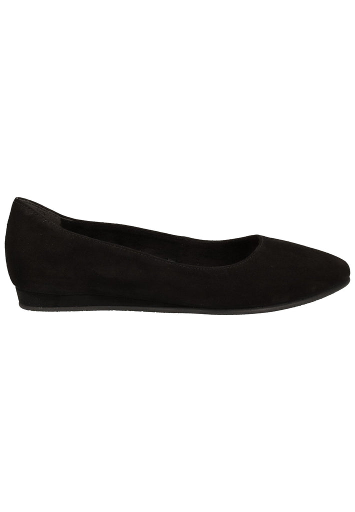 Tamaris Ballerinas Veloursleder Schwarz - surf4shoes