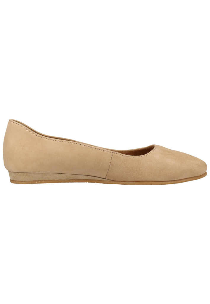 Tamaris Ballerinas Veloursleder Taupe - surf4shoes