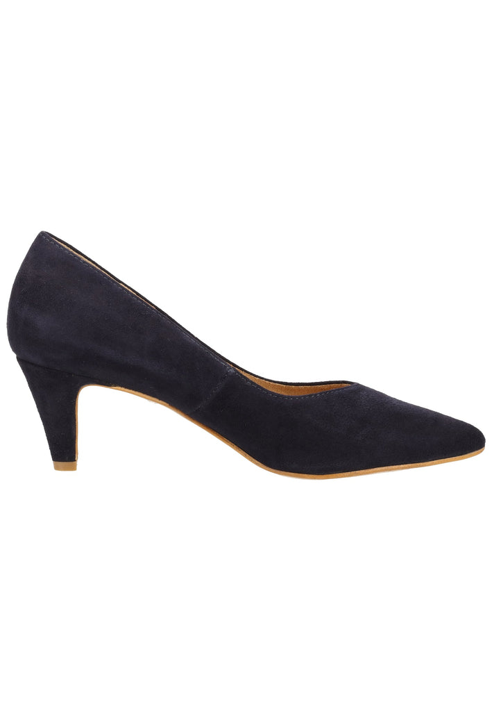 Tamaris Pumps Veloursleder Navy - surf4shoes