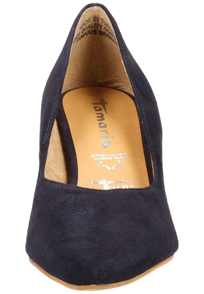 Tamaris Pumps Veloursleder Navy - surf4shoes