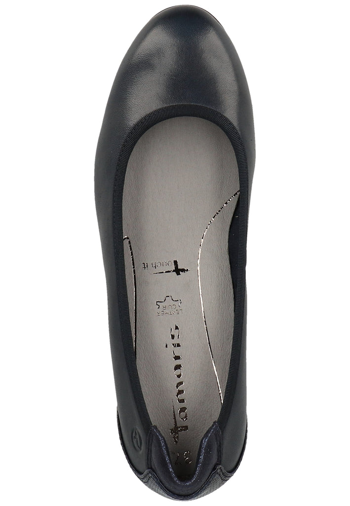 Tamaris Ballerinas Leder/Textil Navy - surf4shoes
