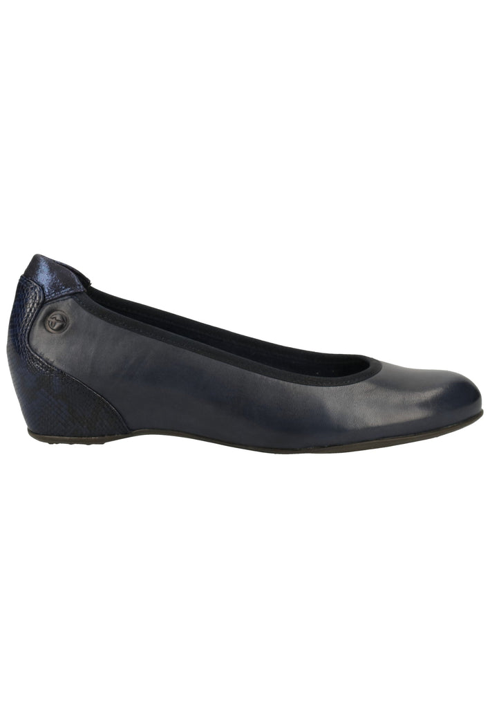 Tamaris Ballerinas Leder/Textil Navy - surf4shoes