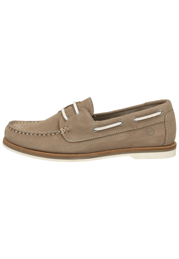 Tamaris Halbschuhe Nubukleder Smoke - surf4shoes