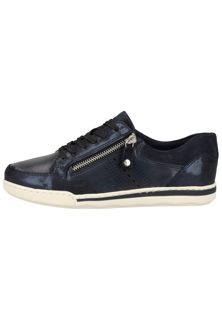 Tamaris Sneaker Leder/Textil Navy - surf4shoes