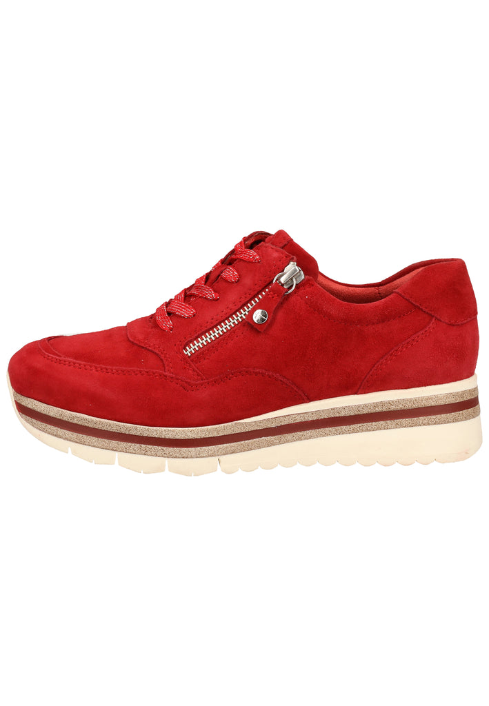 Tamaris Sneaker Leder Rubinrot - surf4shoes
