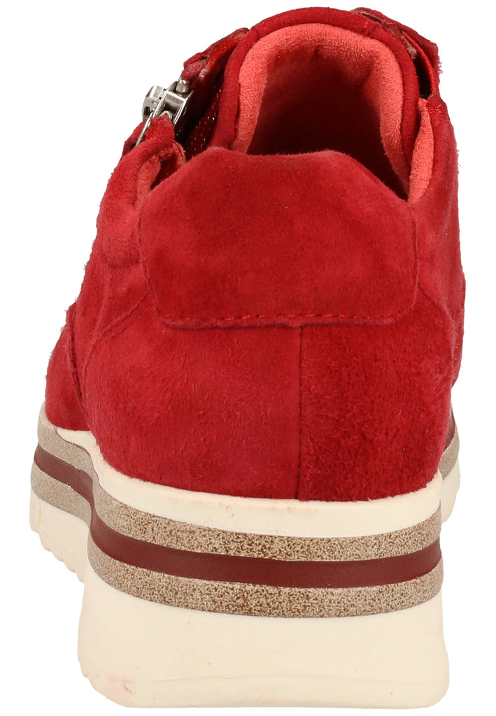 Tamaris Sneaker Leder Rubinrot - surf4shoes