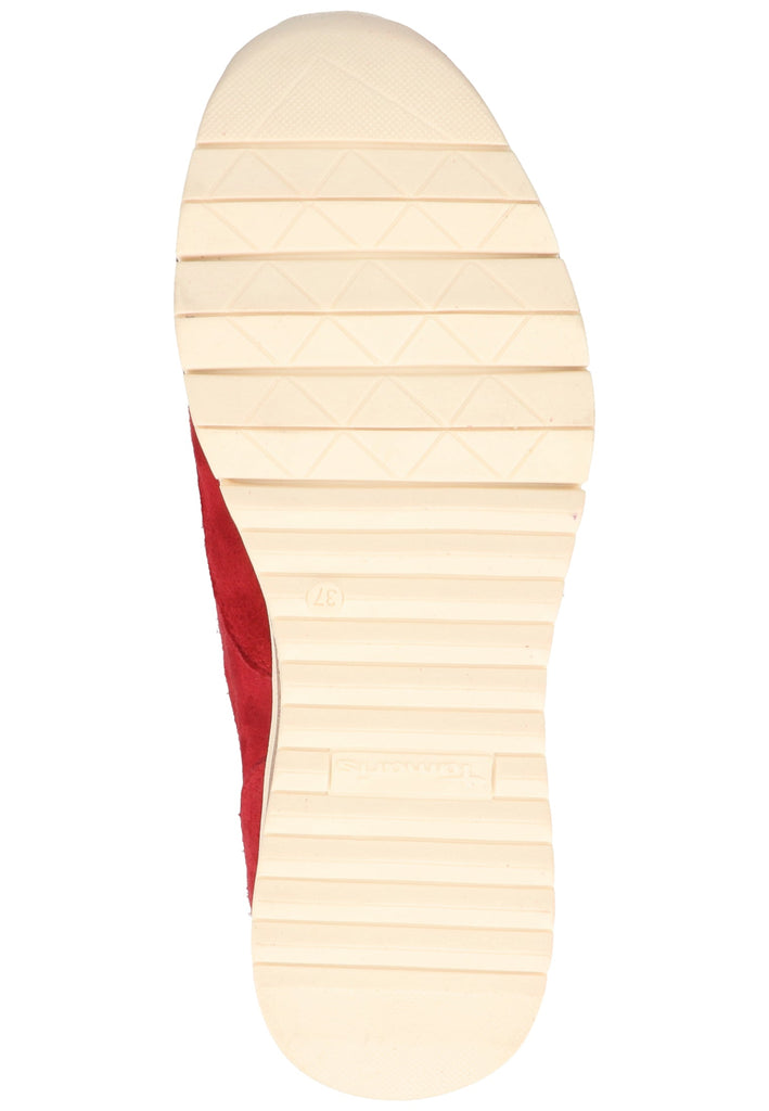 Tamaris Sneaker Leder Rubinrot - surf4shoes
