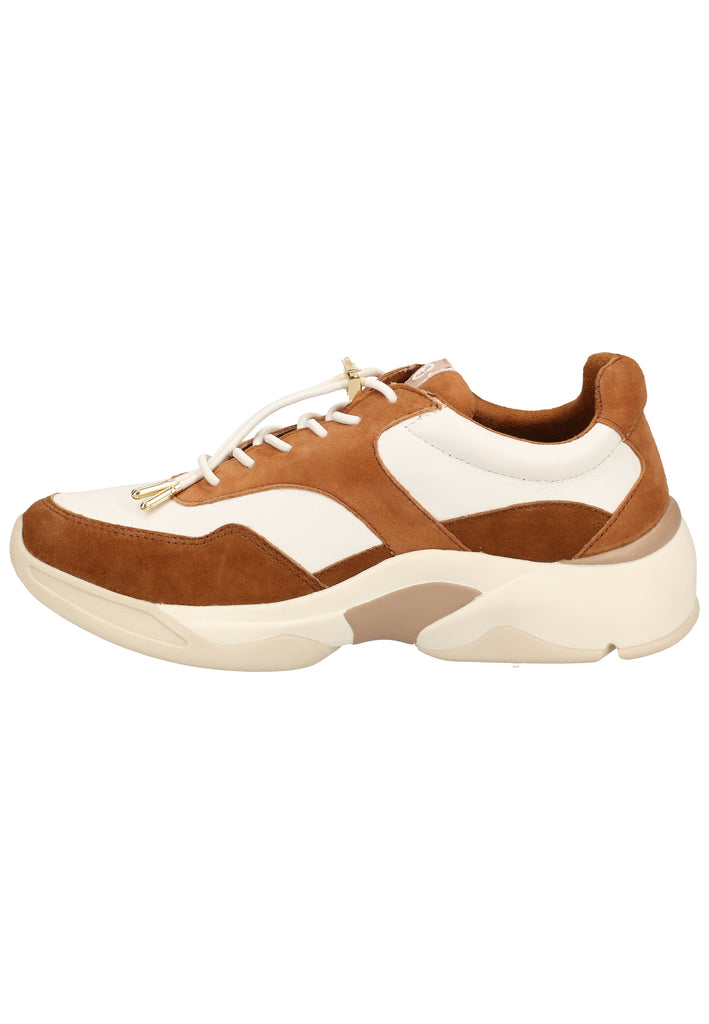 Tamaris Sneaker Leder Weiß/Braun - surf4shoes