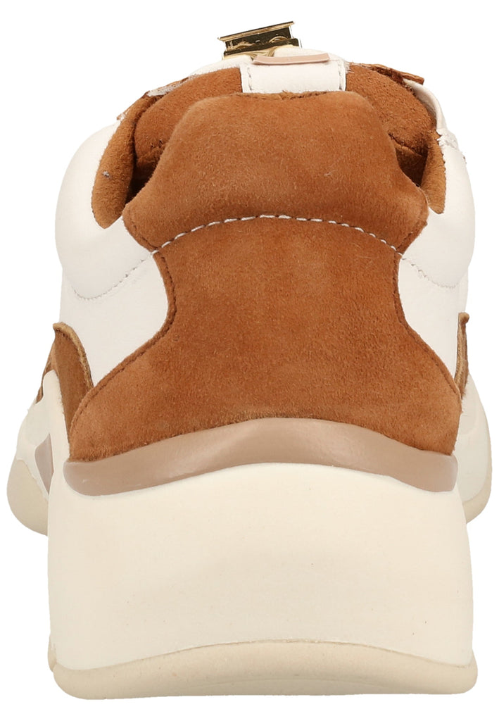 Tamaris Sneaker Leder Weiß/Braun - surf4shoes