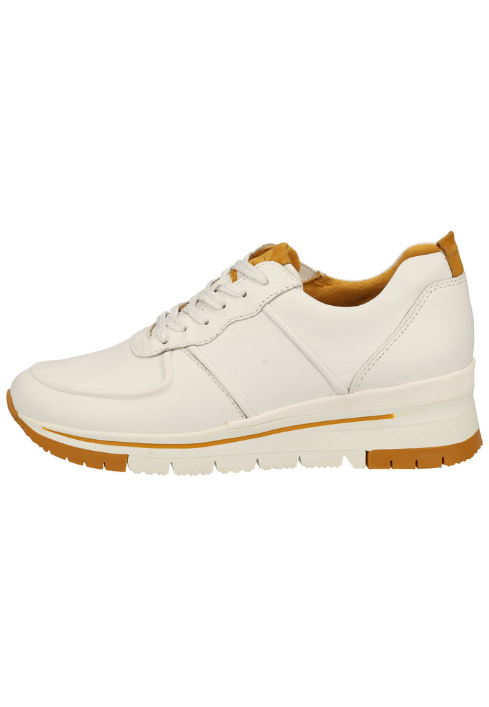 Tamaris Sneaker Leder Weiß/Gelb - surf4shoes