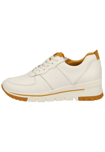 Tamaris Sneaker Leder Weiß/Gelb - surf4shoes