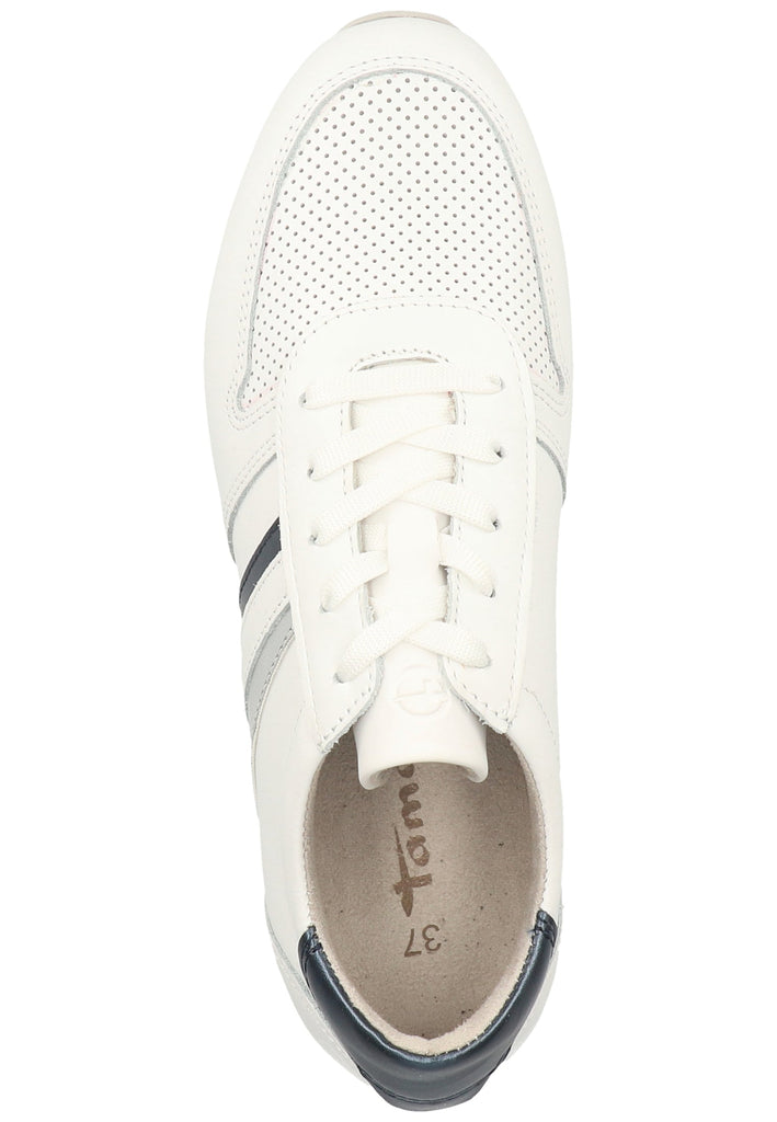 Tamaris Sneaker Leder/Synthetik Weiß - surf4shoes