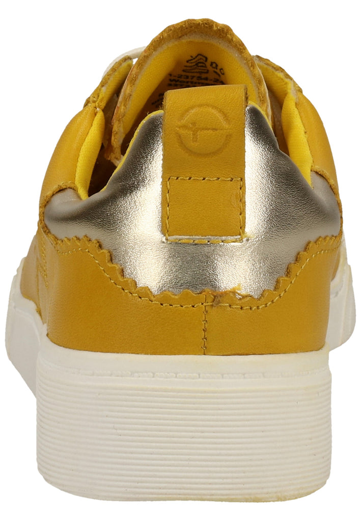Tamaris Sneaker Leder/Synthetik Gelb - surf4shoes