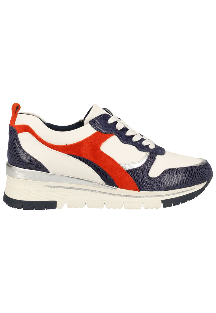 Tamaris Sneaker Leder Weiß/Navy - surf4shoes